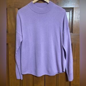 Madewell Lilac Ashbury Mockneck merino wool alpaca Knit sweater women’s medium